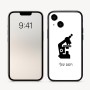 כיסוי בעיצוב אישי עם השם שלך לדגם - Apple iPhone 16 בעיצוב מיקרוסקופ