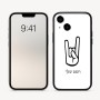 כיסוי בעיצוב אישי עם השם שלך לדגם - Apple iPhone 16 בעיצוב יד סלע