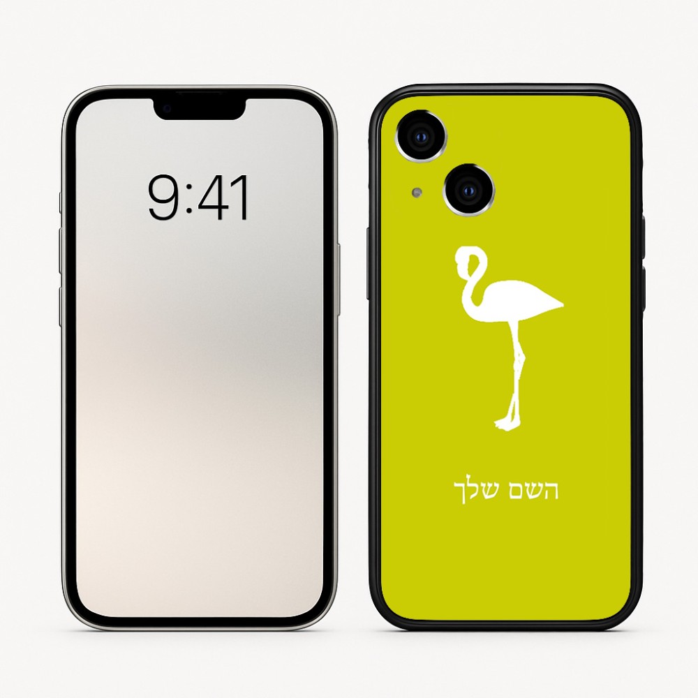 כיסוי בעיצוב אישי עם השם שלך לדגם - Apple iPhone 16 בעיצוב אנפה