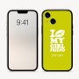 כיסוי בעיצוב אישי עם השם שלך לדגם - Apple iPhone 16 בעיצוב לנשק את החברה שלי
