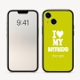 כיסוי בעיצוב אישי עם השם שלך לדגם - Apple iPhone 16 בעיצוב אוהבת את החבר שלי