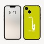 כיסוי בעיצוב אישי עם השם שלך לדגם - Apple iPhone 16 בעיצוב סקסופון