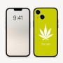 כיסוי בעיצוב אישי עם השם שלך לדגם - Apple iPhone 16 בעיצוב עלה מריחואנה - גראס