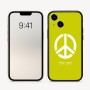 כיסוי בעיצוב אישי עם השם שלך לדגם - Apple iPhone 16 בעיצוב סמל השלום