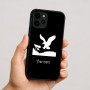 כיסוי בעיצוב אישי עם השם שלך לדגם - Apple iPhone 16 בעיצוב נשר אמריקאי