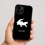 כיסוי בעיצוב אישי עם השם שלך לדגם - Apple iPhone 16 בעיצוב תנין