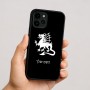 כיסוי בעיצוב אישי עם השם שלך לדגם - Apple iPhone 16 בעיצוב דרקון