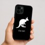 כיסוי בעיצוב אישי עם השם שלך לדגם - Apple iPhone 16 בעיצוב קנגורו