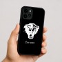 כיסוי בעיצוב אישי עם השם שלך לדגם - Apple iPhone 16 בעיצוב פני פנטרה