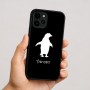 כיסוי בעיצוב אישי עם השם שלך לדגם - Apple iPhone 16 בעיצוב פינגווין