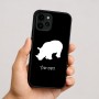 כיסוי בעיצוב אישי עם השם שלך לדגם - Apple iPhone 16 בעיצוב קרנף