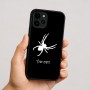 כיסוי בעיצוב אישי עם השם שלך לדגם - Apple iPhone 16 בעיצוב עכביש