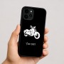 כיסוי בעיצוב אישי עם השם שלך לדגם - Apple iPhone 16 בעיצוב הארלי-דיווידסון