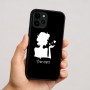 כיסוי בעיצוב אישי עם השם שלך לדגם - Apple iPhone 16 בעיצוב אהבת נשים