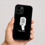 כיסוי בעיצוב אישי עם השם שלך לדגם - Apple iPhone 16 בעיצוב מיקרופון