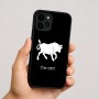 כיסוי בעיצוב אישי עם השם שלך לדגם - Apple iPhone 16 בעיצוב מזלות - שור