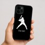 כיסוי בעיצוב אישי עם השם שלך לדגם - Apple iPhone 16 בעיצוב שחקן בייסבול