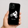כיסוי בעיצוב אישי עם השם שלך לדגם - Apple iPhone 16 בעיצוב מוטוקרוס