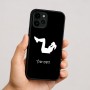 כיסוי בעיצוב אישי עם השם שלך לדגם - Apple iPhone 16 בעיצוב אישה מתאמנת