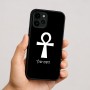 כיסוי בעיצוב אישי עם השם שלך לדגם - Apple iPhone 16 בעיצוב אנק - מפתח החיים המצרי