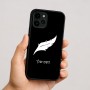 כיסוי בעיצוב אישי עם השם שלך לדגם - Apple iPhone 16 בעיצוב נוצת נוצה