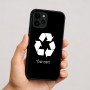כיסוי בעיצוב אישי עם השם שלך לדגם - Apple iPhone 16 בעיצוב למחזר
