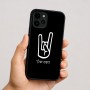כיסוי בעיצוב אישי עם השם שלך לדגם - Apple iPhone 16 בעיצוב יד סלע