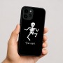 כיסוי בעיצוב אישי עם השם שלך לדגם - Apple iPhone 16 בעיצוב סקלטון