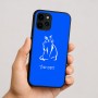 כיסוי בעיצוב אישי עם השם שלך לדגם - Apple iPhone 16 בעיצוב חתול