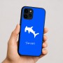 כיסוי בעיצוב אישי עם השם שלך לדגם - Apple iPhone 16 בעיצוב כריש ראש פטיש
