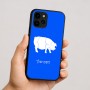 כיסוי בעיצוב אישי עם השם שלך לדגם - Apple iPhone 16 בעיצוב חזיר