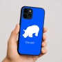 כיסוי בעיצוב אישי עם השם שלך לדגם - Apple iPhone 16 בעיצוב קרנף