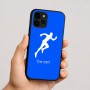 כיסוי בעיצוב אישי עם השם שלך לדגם - Apple iPhone 16 בעיצוב רץ