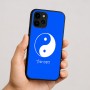 כיסוי בעיצוב אישי עם השם שלך לדגם - Apple iPhone 16 בעיצוב סמל יינג יאנג