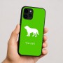 כיסוי בעיצוב אישי עם השם שלך לדגם - Apple iPhone 16 בעיצוב כלב