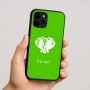 כיסוי בעיצוב אישי עם השם שלך לדגם - Apple iPhone 16 בעיצוב ראש פיל