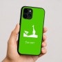 כיסוי בעיצוב אישי עם השם שלך לדגם - Apple iPhone 16 בעיצוב ג'ירפה באפריקה