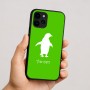 כיסוי בעיצוב אישי עם השם שלך לדגם - Apple iPhone 16 בעיצוב פינגווין