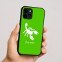 כיסוי בעיצוב אישי עם השם שלך לדגם - Apple iPhone 16 בעיצוב עקרב