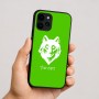 כיסוי בעיצוב אישי עם השם שלך לדגם - Apple iPhone 16 בעיצוב זאב