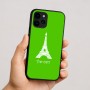 כיסוי בעיצוב אישי עם השם שלך לדגם - Apple iPhone 16 בעיצוב מגדל אייפל