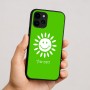 כיסוי בעיצוב אישי עם השם שלך לדגם - Apple iPhone 16 בעיצוב שמש