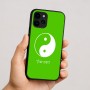 כיסוי בעיצוב אישי עם השם שלך לדגם - Apple iPhone 16 בעיצוב סמל יינג יאנג