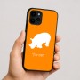 כיסוי בעיצוב אישי עם השם שלך לדגם - Apple iPhone 16 בעיצוב קרנף