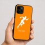 כיסוי בעיצוב אישי עם השם שלך לדגם - Apple iPhone 16 בעיצוב רץ