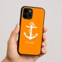 כיסוי בעיצוב אישי עם השם שלך לדגם - Apple iPhone 16 בעיצוב לעגן