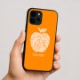 כיסוי בעיצוב אישי עם השם שלך לדגם - Apple iPhone 16 בעיצוב הדפס תפוח
