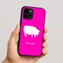 כיסוי בעיצוב אישי עם השם שלך לדגם - Apple iPhone 16 בעיצוב חזיר