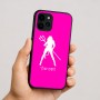 כיסוי בעיצוב אישי עם השם שלך לדגם - Apple iPhone 16 בעיצוב אישה שטן