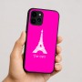 כיסוי בעיצוב אישי עם השם שלך לדגם - Apple iPhone 16 בעיצוב מגדל אייפל